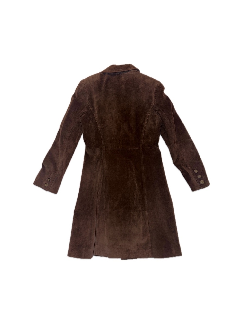Cynthia Steffe Genuine Brown Suede Coat, size 2 - Picture 15 of 16